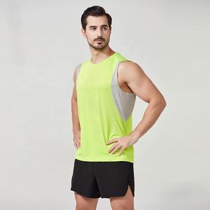 Haute qualité 100% Polyester séchage rapide maille course entraînement débardeurs Fitness entraînement Performance Gym sans manches chemises pour hommes - Product Image 5