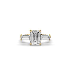 Anillo de Diamante Cultivado en Laboratorio de 3.12 Ct con Corte Esmeralda, Estilo Único, Ligero, Oro de 14K, Apilable, Joyería Fina, Anillo de Boda Clásico - Product Image 6