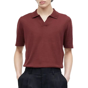 Blank Logo Custom Short Sleeve Men's T Shirt <b>Tshirt</b> 100% Cotton <b>Plain</b> Golf Polo Shirts Breathable - Product Image 4