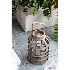 Linterna Decorativa de Madera con Asa para Interiores y Exteriores, para Hogar, Jardín y Bodas - Product Image 6