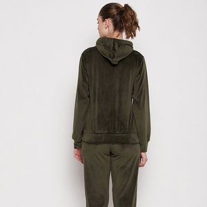 Diseña Tu Propio Estilo, Chándal de Terciopelo para Mujer en Varios Colores, Chándal de Terciopelo Personalizado con Etiqueta Privada para Mujer en Venta - Product Image 4