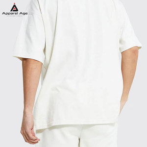Men's Oversized White Short Sleeve T-<b>Shirt</b> Street Style O-Neck Collar 100% Cotton Breathable Designs - Product Image 5