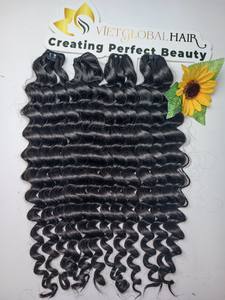 Cheveux vietnamiens de couleur noire naturelle de Vietglobalhair extensions de cheveux à double trame - Product Image 6