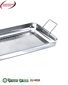 Bandeja para Instrumentos Perforada Surtechs, Acero Inoxidable 18/8, 505x305x60mm, Almacenamiento Quirúrgico - Product Image 6