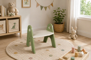 DISICO A-Frame Childrens <b>Chair</b> Crafted from durable American <b>Pine</b> with smooth rounded edges for safety Proudly made in Vietnam. - Product Image 2