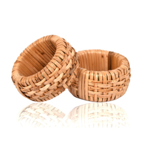 Handmade Bamboo Cane Wedding Rattan <b>Napkin</b> Ring for Table Decoration Best Quality Handwoven <b>Easter</b> <b>Napkin</b> Ring - Product Image 4