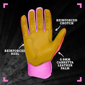 Gants de frappe de baseball de qualité supérieure, 100 % cuir Cabratta, logo et design personnalisés, qualité professionnelle, cuir pleine fleur premium. - Product Image 2