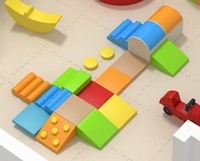 Parque Infantil Interior de Uso Comercial, Set de Juego Suave con Estructuras de Bloques de Plástico, Capacidad de 100-500 kg, para Área de Juegos Infantil, 800x600 mm