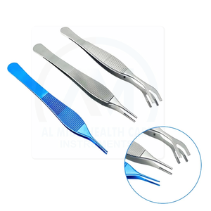 Pinzas para tejidos oftálmicos de 10 cm, instrumentos quirúrgicos para ojos de acero inoxidable, herramienta de microcirugía con dientes finos - Product Image 3