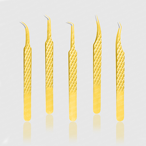 Pince à épiler en acier inoxydable pour extensions de cils, multicolore, outil professionnel de soin de beauté, marque privée, vente chaude - Product Image 5
