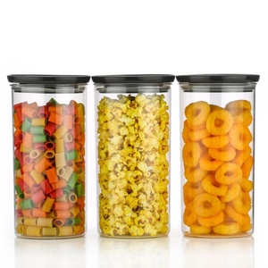 Homeset wadah makanan dan belanja, wadah penyimpanan persegi plastik kedap udara tidak bisa pecah untuk dapur 1100ML - Product Image 3