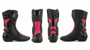 Botas de Motociclismo Duraderas de Caña Alta, Botas de Motocicleta Protectoras Impermeables para Carreras, Calzado Antideslizante de Seguridad, Botas de Turismo Personalizadas - Product Image 3