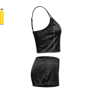 Ensemble de lingerie sculptante sexy pour femme, rouge, en dentelle tricotée, Spandex/Nylon, broderie 3D, type body et demi-jupe, respirant, doux, à maintien moyen - Product Image 3