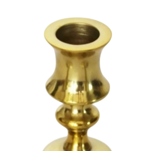 Candelabros de Diseño Clásico para Decoración del Hogar, Portavelas de Aluminio Fundido con Acabado Dorado Brillante, Hechos a Mano y Personalizados - Product Image 3