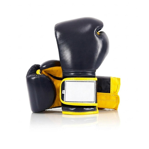 Gants de boxe en cuir PU, fermeture auto-agrippante, respirants, sangle de poignet réglable, rembourrage en mousse haute densité, 16 oz, Muay Thai, OEM - Product Image 5