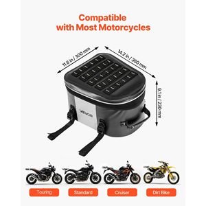 Bolsa Trasera Impermeable para Motocicleta de 28 L, Maletero de Almacenamiento para Asiento Trasero con Asa para Deportes al Aire Libre y Alforjas para Motocicleta - Product Image 2