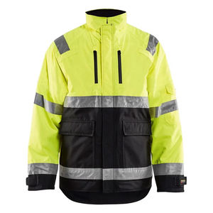 Chaqueta y Pantalón de Trabajo Profesional Resistentes, Protección Contra el Frío, Múltiples Bolsillos, Impermeables, Resistentes al Viento, Retardantes de Llama, de Poliéster - Product Image 1