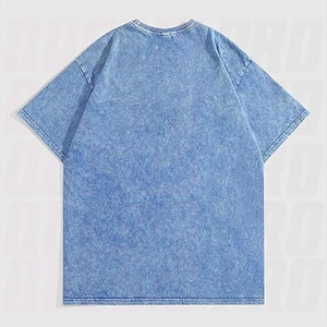 Camiseta con hombros caídos y estampado de letras para hombre, camiseta informal con cuello redondo y manga corta, estilo callejero, ropa cómoda, camiseta de verano - Product Image 2