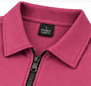 Polos Personalizados Bordados para Hombre, Index Apparel, Manga Corta, Cierre de Cremallera de un Cuarto, Polo Deportivo de Golf - Product Image 4