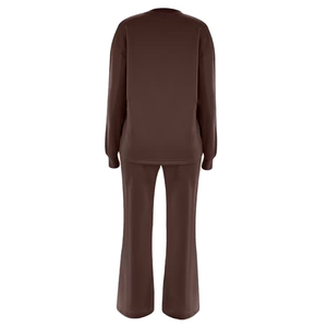 Casual Solid Color With Logo Premium Women's Sportswear Tracksuit Set Breathable Fabric Jogging tracksuit for Fitness and Casual - Product Image 1