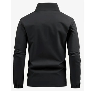 Oem Lightweight Waterproof Windbreaker <b>Men's</b> <b>Jacket</b> High Quality Customized Heavy Duty Stand Collar Front Logo - Product Image 2