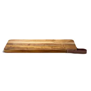 Tabla de cortar de madera de mango natural de calidad superior, utensilios de cocina ecológicos rústicos, perfectos para cortar y preparar alimentos - Product Image 4