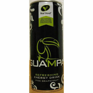 Offre promotionnelle : Boisson énergisante originale Guampa au pamplemousse rose 250ml, prête à l'exportation - Product Image 2