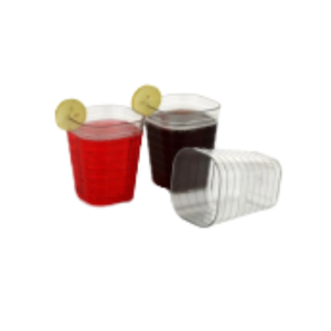 Juego de Vasos Cuadrados de Acrílico, Irrompibles, Transparentes, para Jugo, Reutilizables, de Plástico, para Fiestas en Casa, Eventos al Aire Libre - Product Image 3