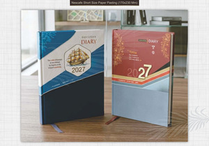 Custom Logo Print Premium PU <b>Leather</b> Executive <b>Diary</b> 2027 Monthly Planner Calendar Notebook Card Pockets Secure Closure Printing - Product Image 2