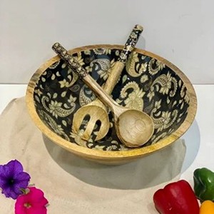 Tazones Modernos para Servir Ensaladas, Hechos a Mano, Desechables, de Madera de Mango y Acacia, Vajilla para Fiestas, Precio de Fábrica al por Mayor - Product Image 6