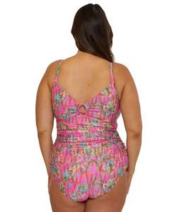 เสื้อแทนกินี่พิมพ์ลายโพลินีเซียขนาดพลัสไซส์ |   เบคก้า อีทีซี - Product Image 2