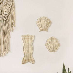 Low Wholesale Price for Interior Kids Room <b>Wall</b> <b>Decoration</b> Rattan Hanging Mermaid Tale Sea Theme <b>Stickers</b> - Product Image 3