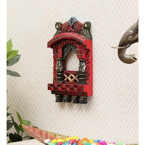 ไม้สักทาสีมือแขวนผนังวัดแขวนด้วยใบไม้สีทอง - Product Image 6
