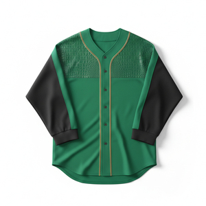 Maillots de baseball personnalisés en gros, entièrement boutonnés, vêtements de sport en tissu respirant, uniformes d'équipe pour la compétition et l'entraînement - Product Image 1