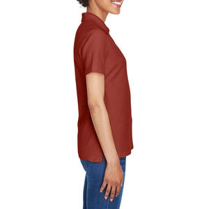 Polo pour femme en coton 100% - Coupe classique, teinture unie, durable - Idéal pour le golf et le style urbain - Product Image 5