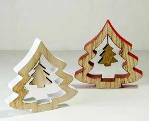 Juego de Adornos de Madera para Árbol Romántico, Decoración Ecológica Natural para Mesa, Decoración Duradera para Fiestas Navideñas y Reuniones Familiares - Product Image 4