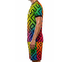 Camiseta de Fútbol Retro Vintage Personalizada OEM, Uniforme de Fútbol Transpirable Unisex para Adultos, Corte Holgado, Impresión Digital, Cuello en V, Antiencogimiento - Product Image 5