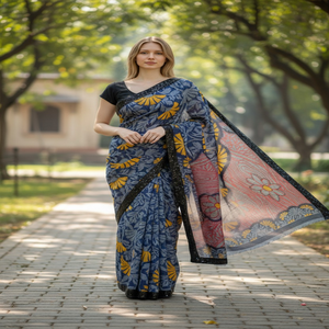 High Quality Latest Fashion Indian Exclusive Dual Tone Woven Pattern Saree Anti-static Lightweight Soft Breathable <b>Fabric</b> - Product Image 1
