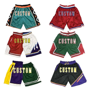 Pantalones Cortos de Baloncesto Negros para Hombre, Cintura Elástica con Cordón, Diseño de Bloques de Color, Patrón Sólido, Transpirables, Verano, 100% Poliéster - Product Image 5