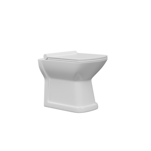 Cuvette de toilette moderne en céramique blanche écologique monobloc à poser au sol avec drainage en S/P - Product Image 4