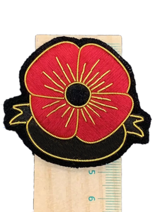 Parches bordados a mano con hilo de oro, hechos a medida, con bordado 3D, insignias doradas de moda para uniformes, por servicios OEM. - Product Image 3
