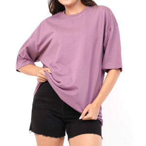 Servicio OEM, Camisetas Personalizadas de 190 g/m², Camisetas con Logotipo Personalizado para Mujer, Camisetas de Cuello Redondo Transpirables para Verano, Camisetas Personalizadas Lisas - Product Image 2