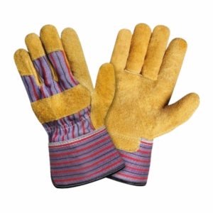 Gants de travail en cuir de vachette pleine fleur respirants, résistants à la chaleur, certifiés CE, pour les riggers - Product Image 1