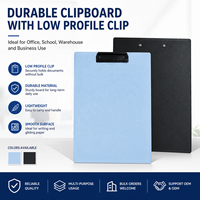 Porte-documents A4 en plastique avec clip discret, léger et durable, pour le bureau, l'école, l'entrepôt et les entreprises
