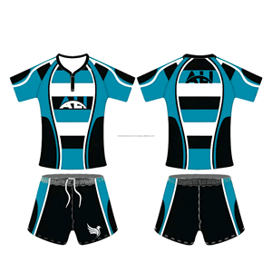 เสื้อเจอร์ซีย์รักบี้2025 fiji PNG กางเกงขาสั้นผ้าโพลีเอสเตอร์แห้งเร็วระบายอากาศชุดรักบี้พิมพ์ซับลิเมชัน - Product Image 3