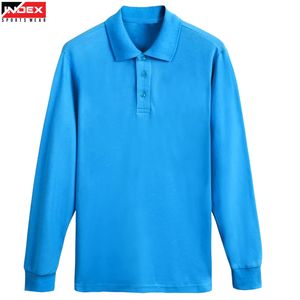 เสื้อโปโลแขนยาวผ้าคุณภาพเยี่ยมสำหรับผู้ชาย รับผลิตโลโก้ตามสั่ง ซัพพลายเออร์ OEM ODM จำหน่ายจำนวนมาก - Product Image 1