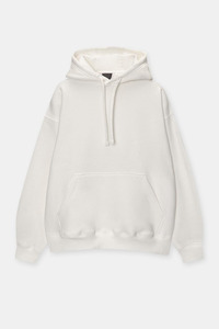 Unisex 500GSM 100% Cotton Fleece Pullover Hoodie Oversized Drop Shoulder Kangaroo Pocket Custom Logo Plain Dyed for Winter Men - Product Image 5