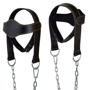 Service OEM maintenant disponible : Harnais de tête et de cou avec longue chaîne et sangle en acier réglables pour la musculation - Product Image 5