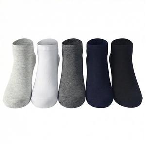 Ankle Socks Solid Color Cotton Breathable Casual Daily Wear for Adults Summer Season - Product Image 1