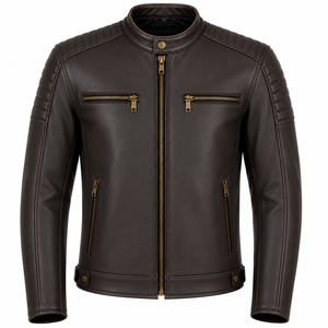 Veste de moto en cuir de vachette véritable de qualité supérieure, homologuée CE, respirante, unisexe, manches longues, pour le tourisme hivernal, protection intégrale - Product Image 5